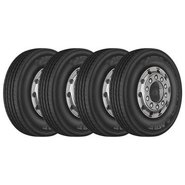 Imagem de KIT 4 Pneus MRF 295/80 R22.5 Steel Muscle S1F6 152/148M Liso