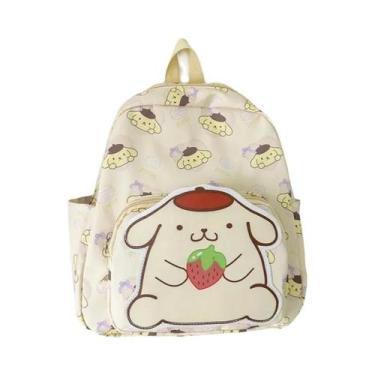 Imagem de Mochila De Lona Kawaii Anime Cartoon Kuromi Melody Cinnamoroll Hello K