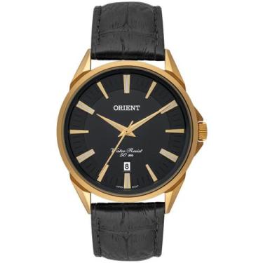 Imagem de Relógio orient masculino dourado couro mgsc1010 p1px