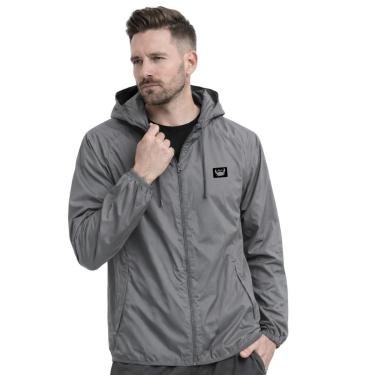 Imagem de Jaqueta Corta Vento Masculina Impermeável Esportiva Leve com Capuz Estampada-Masculino
