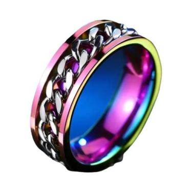 Imagem de Anel Giratório de Aço Inoxidável - Estilo Punk para Homens e Mulheres,