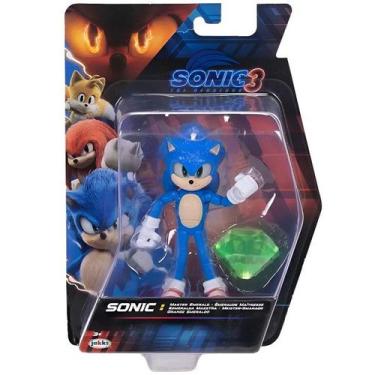 Imagem de Boneco Articulado Sonic de 12CM Sonic 3 o Filme Esmeralda SUNNY