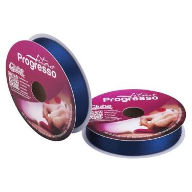 Imagem de Fita Cetim Simples Progresso 22mm 50m CF005 Azul Marinho 215