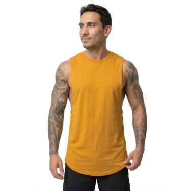 Imagem de Regata Masculina Abruptto Longline Slim Não Deforma Treino Musculação Corrida Caminhada Casual-Masculino