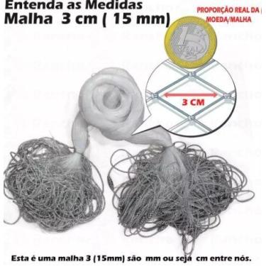 Imagem de Rede lambarizeira piabeira 10 metros - Lambari Pesca