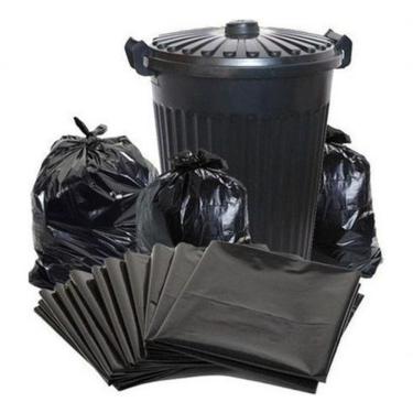 Imagem de Saco para Lixo 30 Litros para Descarte Doméstico e Comercial 100 Unidades Preto Higipack