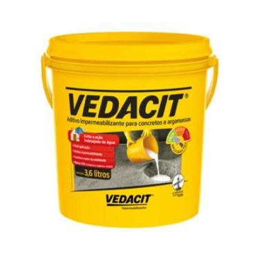 Imagem de Aditivo Impermeabilizante VEDACIT GL 3,6L para Concretos e Argamassas com Hidrofugação Capilar