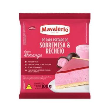 Imagem de Pó para Preparo de Sobremesa e Recheio Sabor Morango 100g Mavalério