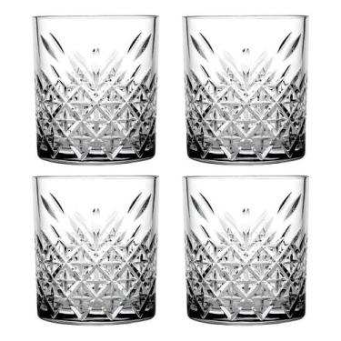 Imagem de Kit 4 Copos para Whisky de Vidro Timeless Pasabahce 345ml