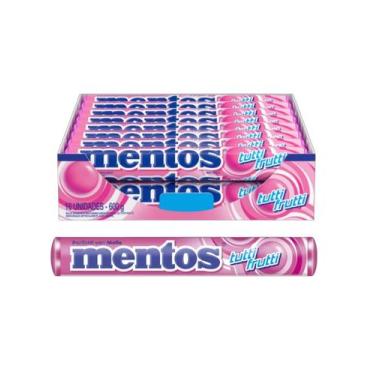 Imagem de Bala Mastigável Mentos Stick Tutti Frutti c/16 - Perfetti