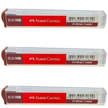 Imagem de 3X Grafite Polymer 0.5Mm Hb Faber Castell