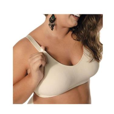 Imagem de Sutiã Reforço Ultraleve Plus DeMillus 061156 Veste 48 a 52, Perola, UN