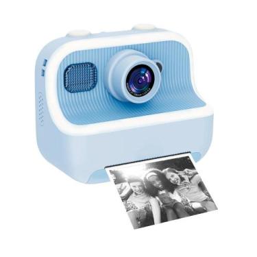 Imagem de Câmera Fotografica Infantil Azul Impressão Instantanea Zoop Toys ZP012