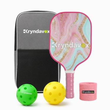 Imagem de Conjunto de Raquete de Pickleball Aprovado pela USAPA em Fibra de Carb