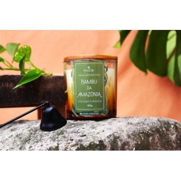 Imagem de Vela Aromática Bambu Amazônia 180g - Cera de Coco 100% Vegetal - no-br