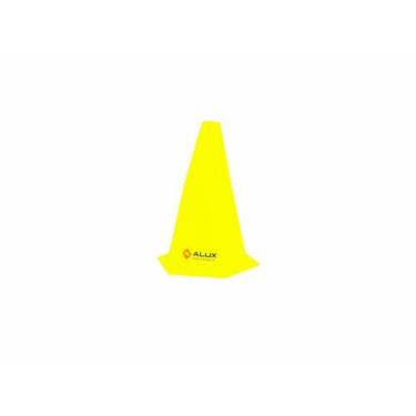 Imagem de Cone de Agilidade Amarelo  23cm Flexivel  Alux