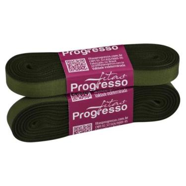 Imagem de Fita de Gorgurão Progresso 11mm Nº2 c/ 10 Metros - Verde Militar