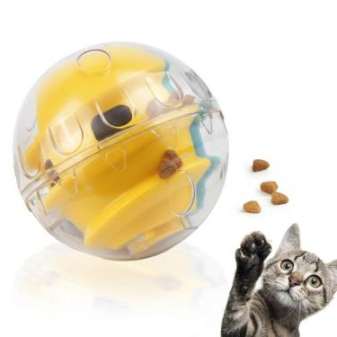 Imagem de Bola De Petiscos Brinquedo Gato Cachorro Caes Pet Racao Bolinha Anti E