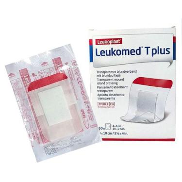 Imagem de Curativo Transparente 8 x 10cm Caixa Com 50 Unidades Leukomed T Plus -