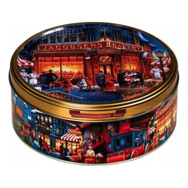 Imagem de Lata Biscoitos Dinamarquês Jacobsen Scenes Of Europe 150g, Bicoito Ama
