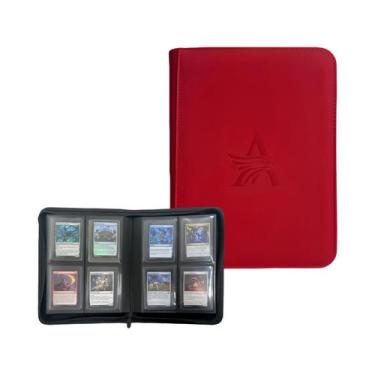 Imagem de Binder De Cartas Black TopLoader Com 4 Bolsos E Capacidade Para 160 Ca