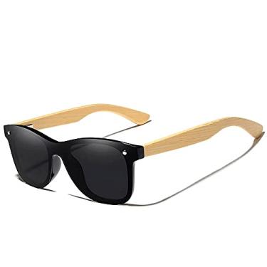 Imagem de Óculos de Sol Masculino Hastes de Madeira GXP Estilo Esportivo Óculos Polarizados Proteção Uv400 (C4)