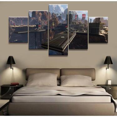Imagem de Quadro Decorativos Apex Legends com 5 peças 130x65 7