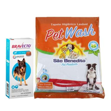 Imagem de Bravecto Cães 20 A 40kg + Tapete Higiênico Lavável