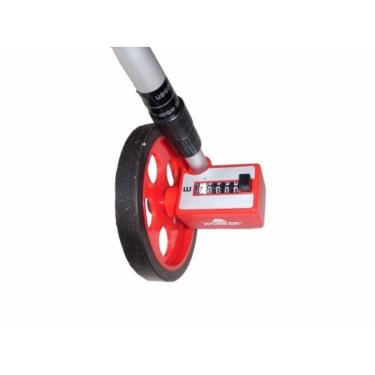 Imagem de Medidor De Distancia Manual Com Roda 9999,9 Metros - Worker Vermelho