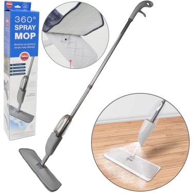 Imagem de Esfregão Mop Spray 360º Com Recipiente Cinza 350Ml 123Cm