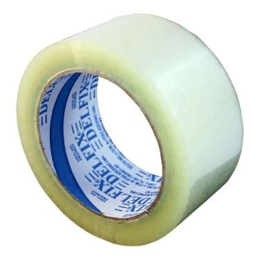 Imagem de Fita Adesiva Cristal 100 Metros 45mm x 100m Delfix Para Embalar