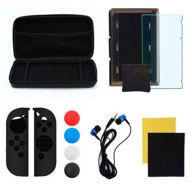 Imagem de Kit Acessórios Nintendo Switch 13 Em 1 Case Película Estojo