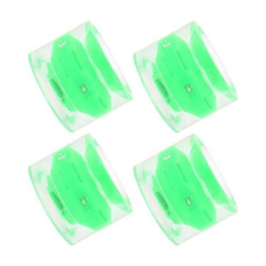 Imagem de Shanrya Rodas Longboard de 60 mm, confortáveis de usar, longa vida útil, aparência requintada, rodas longboard para uso externo para cruiser board (verde)