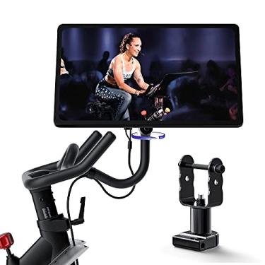 Imagem de COOLWUFAN Suporte giratório de tela de 360 graus para Peloton Bike, tela giratória atualizada para Peloton, acessório para girar para telas de bicicleta Peloton, acessórios para Peloton (não