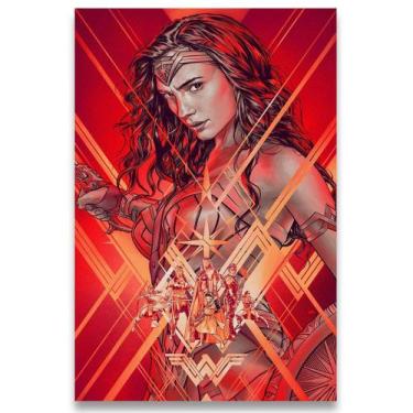 Imagem de Poster Decorativo 42cm X 30cm A3 Brilhante Mulher Maravilha - Bd Net C