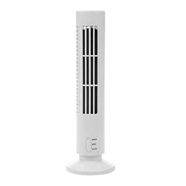 Imagem de QR-BHRTY Refrigerador de ar criativo mini USB vertical sem lâminas ar condicionado portátil refrigerador de mesa silencioso ventilador de torre de resfriamento em casa escritório branco