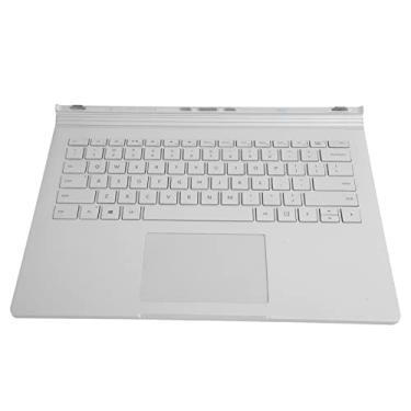 Imagem de Teclado de laptop para Microsoft Surface, teclado americano de substituição 1704 para Surface Book 1, resposta rápida, controle sensível, prata