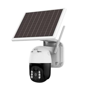 Imagem de Homesen Câmera de vídeo Web 3mp Solar Camera Outdoor WIFI Segurança Solar Câmeras Domésticas com Visão Noturna, Detecção de Movimento PIR, Áudio 2 Vias, IP65 À Prova D' Água com Bateria 16800mAh