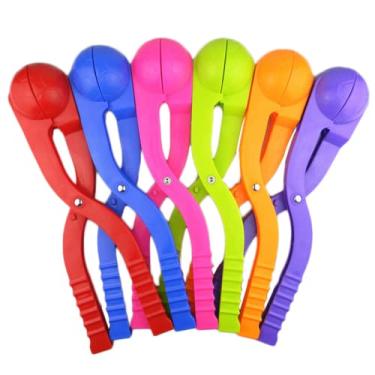 Imagem de Clipe de bola de neve portátil diversão ao ar livre esportes crianças brinquedos presentes inverno bolas ao ar livre molde brinquedo ferramentas de diversão ao ar livre (6 peças)