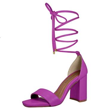 Imagem de Sandália Troca Tira Salto Alto Grosso Luiza Sobreira Roxa Mod. 2163-2