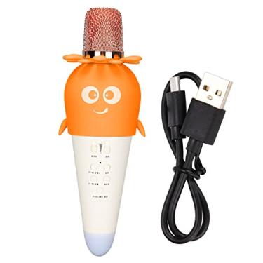 Imagem de Microfone infantil multifuncional sem fio Microfone dente azul para meninas, meninos, mulheres e adultos(黄色)