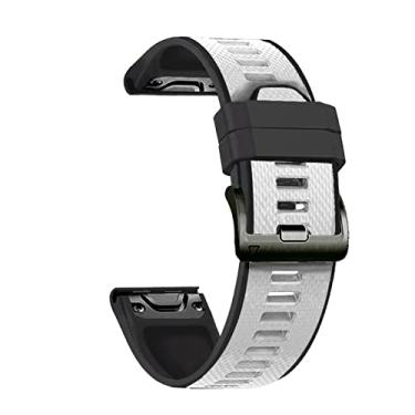 Imagem de HAZELS 26 22MM pulseiras de silicone de liberação rápida para Garmin Fenix 6X 6 Pro Smart Watch Pulseira de pulso fácil ajuste 5 5X Plus 3HR Pulseira (Cor: Cor A, Tamanho: Forerunner 935 945)