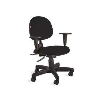 Imagem de Cadeira Executiva Back System Com Braços - Tecido Preto - Martiflex