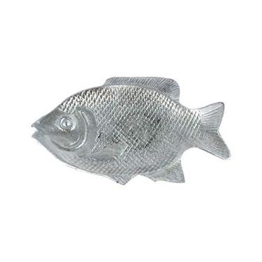 Imagem de Travessa Alumínio Fundido Polida Formato Peixe para Porções