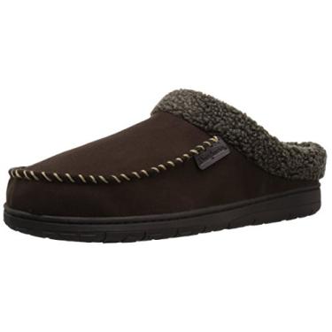 Imagem de Dearfoams MFS Clog Masculino com Ponto de Chicote e Mf, Coffee, 13-14