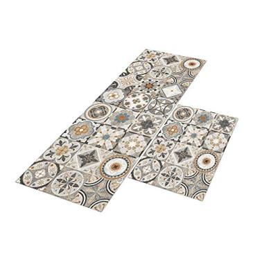 Imagem de Tapete Passadeira de Cozinha Cecile 120x40 + Capacho 60x40