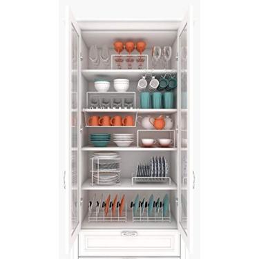 Imagem de Kit Organizador Cozinha 1 Grande 4 Médios Prateleiras DiCarlo