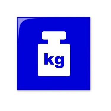 Imagem de Pedra adorna de tijolos vitrificados Azulejo de cerâmica quadrado azul peso