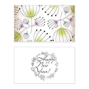 Imagem de Line Dente-de-leão Flor Planta Ano Novo Festival Cartão Bless Mensagem Presente