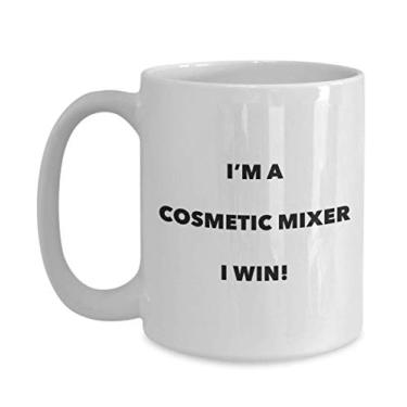 Imagem de Caneca I'm a Cosmetic Mixer I win! – Caneca de café divertida – Ideia de presente de aniversário de Natal